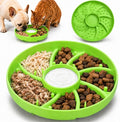 Slow Feeder Dog Bowl Silicone Suction Cup Anti Spill Dogs Cats Light Green by guardingwhatyouLove
