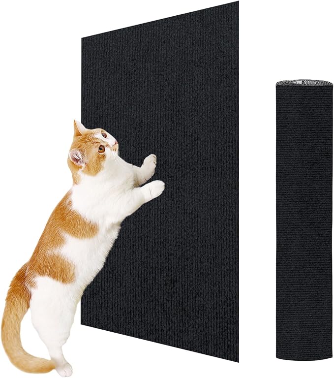 ENONCI 23.6x15.8 Cat Scratcher Mat, Self-Adhesive Cat Scratch Furniture Protector by ENONCI