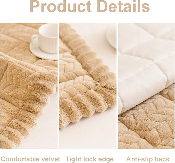 Pet Couch Cover Dogs Washable Sofa Protector Covers Non Slip Fuzzy Dog Mat | Soft Flannel, Anti-Slip Backing, Protect Furniture from Hair, Dirt, Messes, Fit Sofa and Loveseat - Image 3