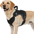 WINGOIN Black Tactical Dog Harness for Large Dogs,No Pull Dog Harness | Heavy Duty with Handle,Adjustable Reflective,Military K9 Style,Big Size Pet Vest,for German Shepherd,for Walking Hunting by WINGOIN