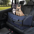 A 4 Pet Dog Car Seat, Under 55 lbs, 2 Safety Belts & Storage Bags | For medium/large dogs or 2 small dogs, portable, comfortable travel seat by A4PET