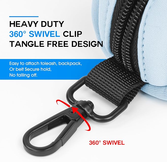 Wolfone Dog Waste Bag Holder Leash Poop Bag Dispenser with Secure Clip | Secure Clip Design Durable & Odor-Free Universal Bag Fit Lightweight & Portable Stylish Color Options - Image 5
