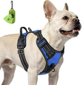 Joytale No Pull Dog Harness for Small Dogs, Front Clip, Navy Blue | Grab Handle for Instant Control, Padded & Adjustable Vest, Sturdy Metal D-Rings, for Safe Training & Daily Walking by Joytale