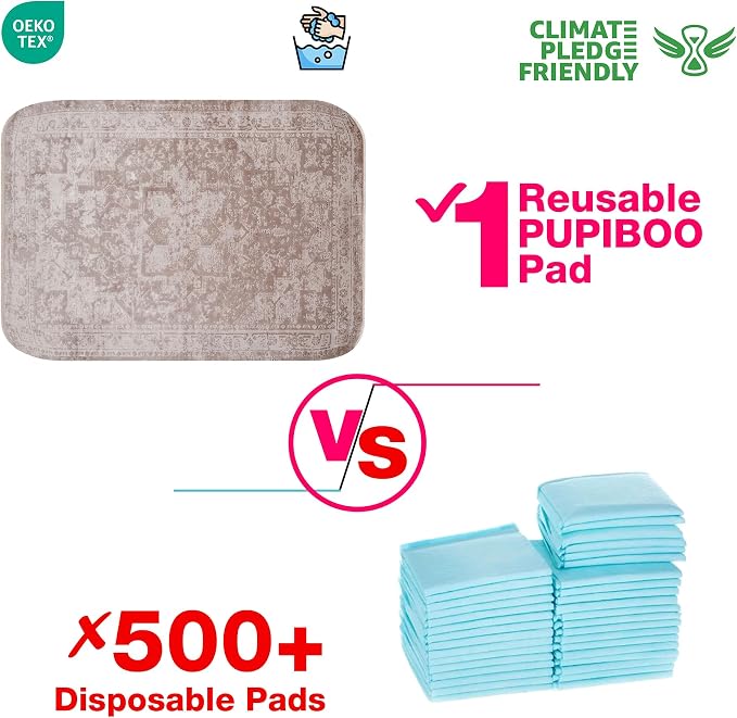 PUPIBOO Washable Pee Pads for Dogs and Cats - Super Absorbent Reusable Puppy Training Pads - 100% Waterproof, Leak-Proof & Non-Slip Whelping Pads for Pet Housebreaking - Image 5
