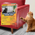 Panther Armor Furniture Protector, 8-Pack, Heavy Duty Anti-Scratch Cat Couch Protector, Transparent | Solid barrier shield, not a sticky deterrent. Couch protector from cat claws. 4 XL plus 4 large sheets, removable by PantherArmor
