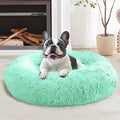 JOLLYVOGUE Calming Small Dog & Cat Bed for Indoor Cats - 20 inches Washable Donut Bed for Kittens & Puppies, Anti-Anxiety Round Fluffy Plush Pet Beds (Fits up to 15 lbs, Mint Green) by JOLLYVOGUE