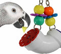 Super Bird Creations SB751 PVC Forager Bird Toy, Medium/Large Bird Size, 3” x 5” x 8” by SuperBirdCreations