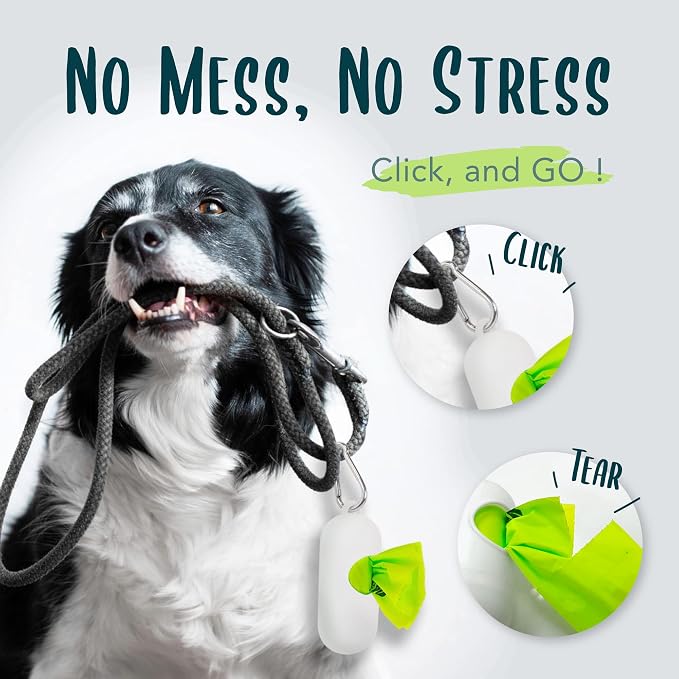 Compostable Dog Poop Bag Rolls, Doggie Poop Bags Refills, Eco-Friendly Pet Waste Bags, Vegetable-Based Unscented, Extra Thick, Leak Proof, Size 9 x 13 Inches, 360 count - Image 5