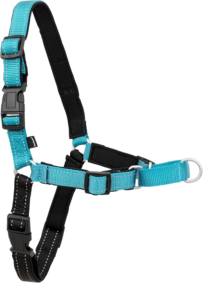 PetSafe Easy Walk Deluxe Dog Harness, No Pull Dog Harness – Perfect for Leash & Harness Training – Stops Pets from Pulling and Choking on Walks – Medium, Ocean by PetSafe