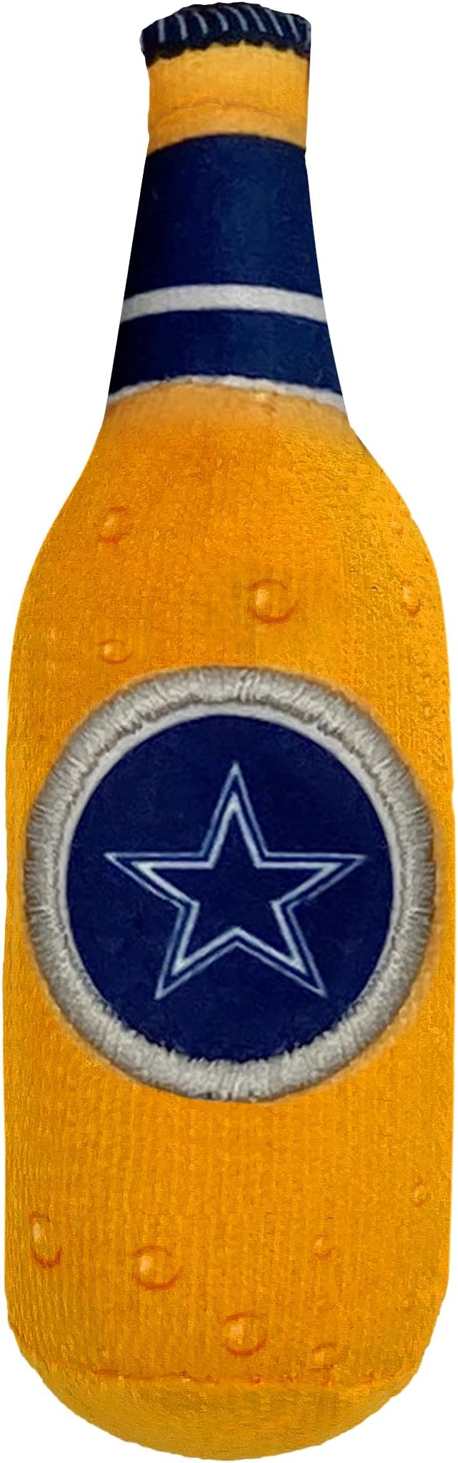 Best Plush CAT Toy - NFL Dallas Cowboys Complete Set of 3 piece Cat Toys Filled with Fresh Catnip. Includes: 1 Helmet Cat Toy, 1 Football Cat Toy with Feathers & 1 Beer Bottle. Beautiful Team Logos - Image 5