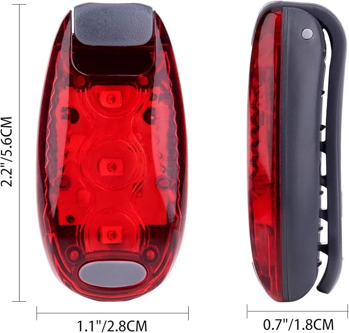 9 Pack LED Safety Lights, Clip-On Flashing Strobe Lights for Night | High Visibility LED Clip-On Safety Lights In Red, Blue And Green For Running, Walking And Cycling. Wear On Clothes Or Gear. - Image 2