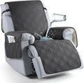 TAOCOCO 100% Waterproof Recliner Chair Covers, Non Slip Recliner Covers for Recliner Chair with Pocket, Washable Reclining Chair Cover Furniture Protector for Kids,Dogs(22'', Charcoal Gray) by TAOCOCO