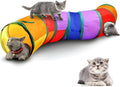 Rainbow Cat Tunnel | Collapsible, Interactive Play Toy, For Indoor Cats, Kittens, Rabbits & Puppies, Durable & Portable by SWINILAYA