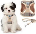KOOLTAIL Dog Harness and Leash Set for Medium Large Dogs, Step in No Pull Soft Mesh Dog Harness Comfort Padded Pet Vest, Adjustable Reflective Easy Walking Puppy Cats Harnesses Training by KOOLTAIL