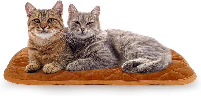 NAMOTEK Self-Warming Cat Bed Indoor/Outdoor Super Soft Self Heating Pet Mat Washable Thermal Pad for Cat & Dog 29x19.6 inch by NAMOTEK