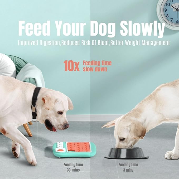 Dog Puzzles for Smart Dogs,Level 3 Interactive Dog Treat Puzzle for Iq Training, Dog Puzzle Toy for Large Medium Small Dogs with Squeaky Dog Button Design - Image 5