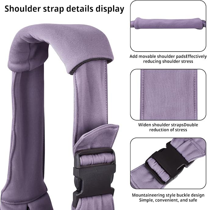 CUBY Dog and Cat Sling Carrier - Hands Free Reversible Pet Papoose Bag - Soft Pouch and Tote Design - Suitable for Puppy, Small Dogs Cats Outdoor - Image 4