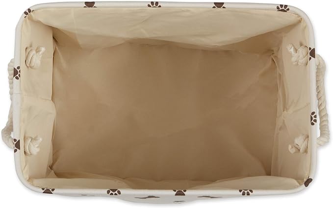 Bone Dry Pet Storage Collection Paw and Bone Print, Medium Rectangle, 16x10x12, Dark Brown - Image 3