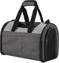 Jespet Airline Approved Soft-Sided Kennel Pet Carrier for Small Dogs Cats | Collapsible, Built-In Leash, Large Storage Pocket, Travel Handbag & Car Seat, Up to 10lbs by JESPET