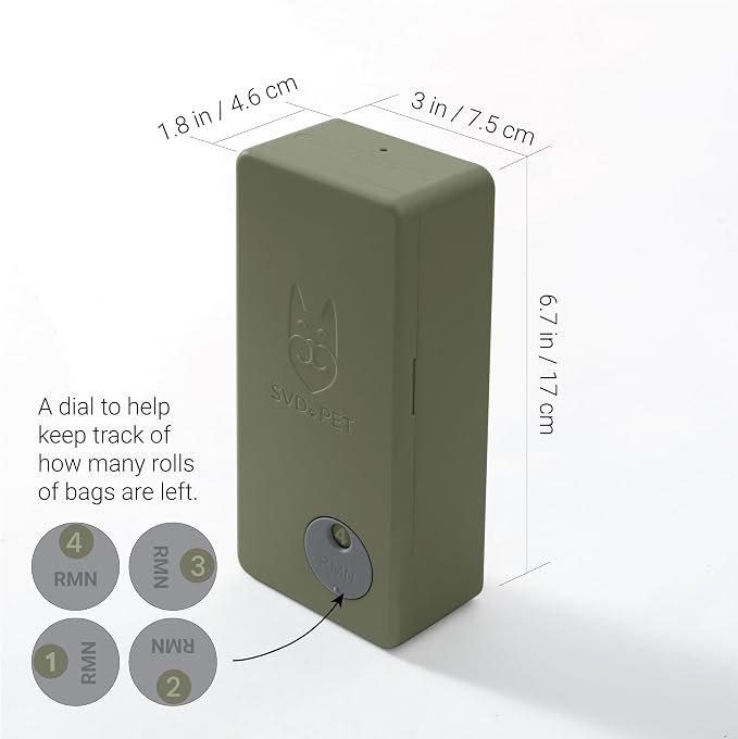 SVD.PET Dog Poop Bag Dispenser, Wall Mount Pet Waste Bag Dispenser Station | Weatherproof Outdoor or Indoor Bag Holder, Easy to Refill Magnetic Cover (Army Green, Dispenser only) - Image 5