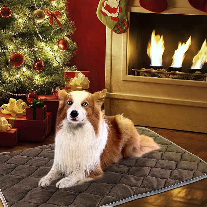 Self-Warming Cat Bed and Dog Crate Pad - Thermal Pet Heating Mat - Image 4