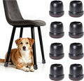Chair Leg Floor Protectors for Carpet Hardwood, Anti Dog Hair, Fit 1"-1.2" | Upgraded Black Chair Leg Caps with Graphene Fabric Bottom, Furniture Feet Covers Scratch-Resistant Reduce Noise-16PCS by MOYOHIMChairLegFloorProtectors