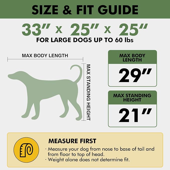Veraste 33" Soft Collapsible Travel Dog Crate for Medium Large Dogs,Grey | 4-Door Foldable Travel Crate,breathable mesh, foldable with storage bag - Image 2