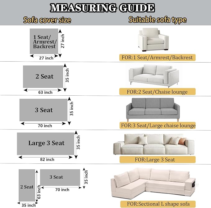 NAISI Couch Covers for Dogs Waterproof Flannel Striped Sofa Cover Pet Friendly Washable Dog Mat for Couch Anti Slip Sectional Sofa Slipcover Protector(1pc/35"x 82",Khaki) - Image 5