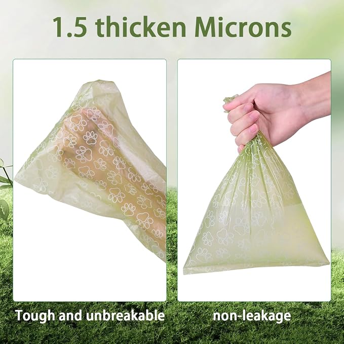 Poop Bags Rolls 256 Count - 9x13 Inches Green Thickened Leakproof Lavender scent Poo Bags for Dogs, Eco-Friendly Pet Waste Bags for Walking,Travel,Home - Image 6