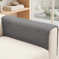 Foxdecor Couch Arm Covers for Sofa Arm Chair Covers Set of 2 | Sofa Arm Covers Cat Scratch Resistant Couch Protectors, Washable Armrest Cover Furniture Arm Covers, Grey 18x24 in by Unknown
