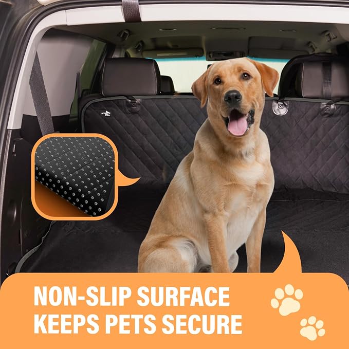 Active Pets Black XL Dog Car Hammock Back Seat Cover, Waterproof Backseat Cover Protector for Truck Bench Rear of Sedans or SUVs, Essential Pet Supplies Vacuum or Wipe Clean, Machine Washable - Image 8
