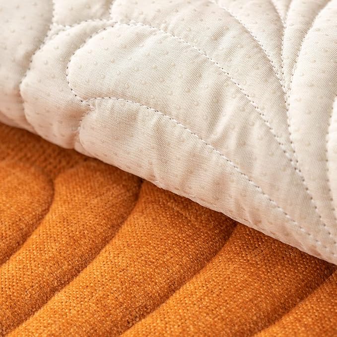 Couch Covers Plush Quilted Sofa Covers for Sectional Sofa Washable | Palm Leaves Couch Cover Chenille Non Slip Sofa Covers Soft Sofa Slipcover Furniture Protector for Pets Kids Children Dogs Cat - Image 8