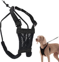 Sporn No Pull Dog Harness, Durable Nylon Mesh Harness for Large Dogs, No Choke Design, Padded Restraint Sleeves, Adjustable Fit, Easy On/Off, Large/XL for Extra Large Breeds, Black by Sporn
