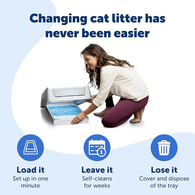 PetSafe ScoopFree Disposable Crystal Litter Tray, Fresh Scent, 3 Pack | No-Scoop Crystal Cat Litter, 5x Faster Odor Control, 99% Dust-Free, Easy Cleanup, Leak-Proof Disposable Tray Refill with Lid - Image 3