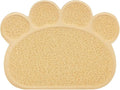 DM Paw-Shaped Cat Litter Box Mat, 15.75x11.75 Inches, Peach by DMWirelessCarCharger