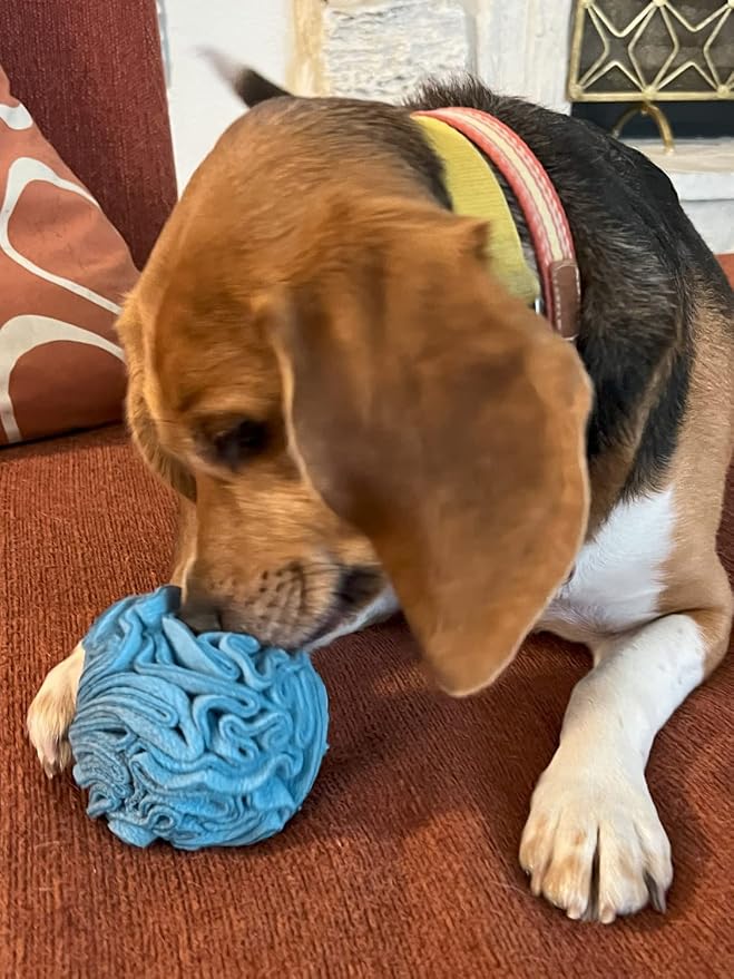 Glory To Dog Small Breed Snuffle Puzzle Ball Treat Foraging Dog Toy Pink | Interactive fleece snuffleball hides treats at variable depths. Engages smell & foraging instinct. Machine washable 4" - Image 7