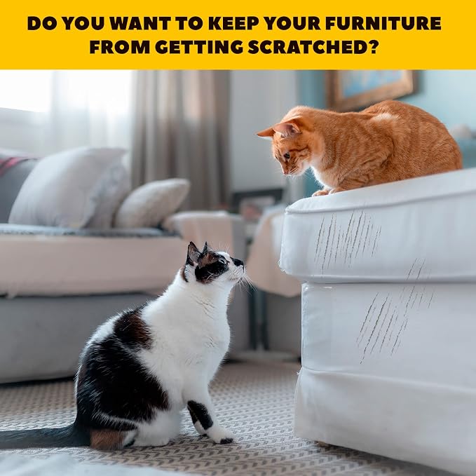 Cat Anti Scratch Furniture Protector - Couch Scratch Protector from Cats - Furniture Protection from Cat Scratching (10XL) - Image 8