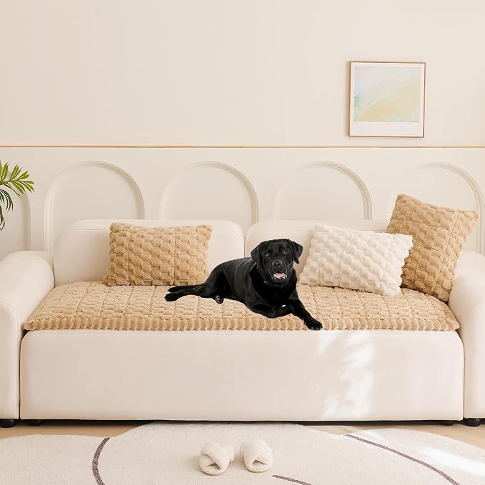 Pet Couch Cover Washable Sofa Protector Covers for Dogs Non Slip Dog Mat | Thick Flannel & Anti-Slip Backing, Protects Furniture from Pet Hair, Dirt and Messes, Fits Leather & Fabric Sofa and Loveseat - Image 2