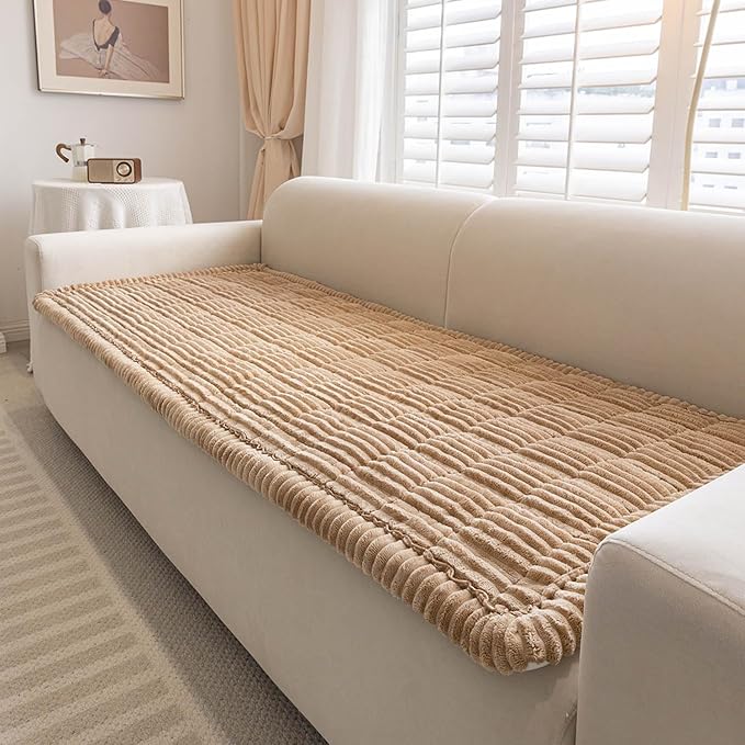 Couch Cover for Dogs Washable, Non-Slip Pet Couch Covers for Sofa, Fuzzy Dog Couch Cover Blanket for Furniture Protector (Z-Camel, 27.6" x 70.9"/70 x 180cm) - Image 6