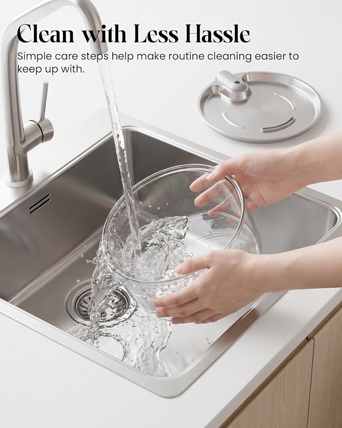 Tomxcute Glass Cat Water Fountain, 108oz Quiet Pet Dispenser for Drinking | Prevents Feline Acne, Visible Water Level, Sleep-Friendly Silent Pump, Dishwasher Safe, 3-Layer Filtration - Image 7