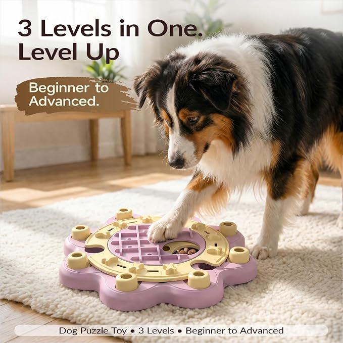 KADTC L Size 3 Levels, Dog Puzzle Toy, Slow Feeder & Enrichment for Dogs | Beginner-to-advanced step-by-step challenge offers brain exercise, burns energy, fights boredom, builds focus, curbs gulping. - Image 2