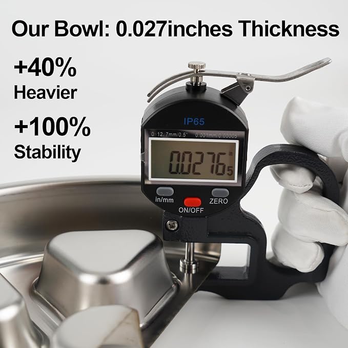 Kactoily 304 Stainless Steel Slow Feeder Dog Bowls, 2.5 Cups Capacity | Non-Slip Metal Dog Slow Feeder Bowl, Raised Design for Slow Eating & Digestive Health - Perfect for Medium Large Dogs - Image 4