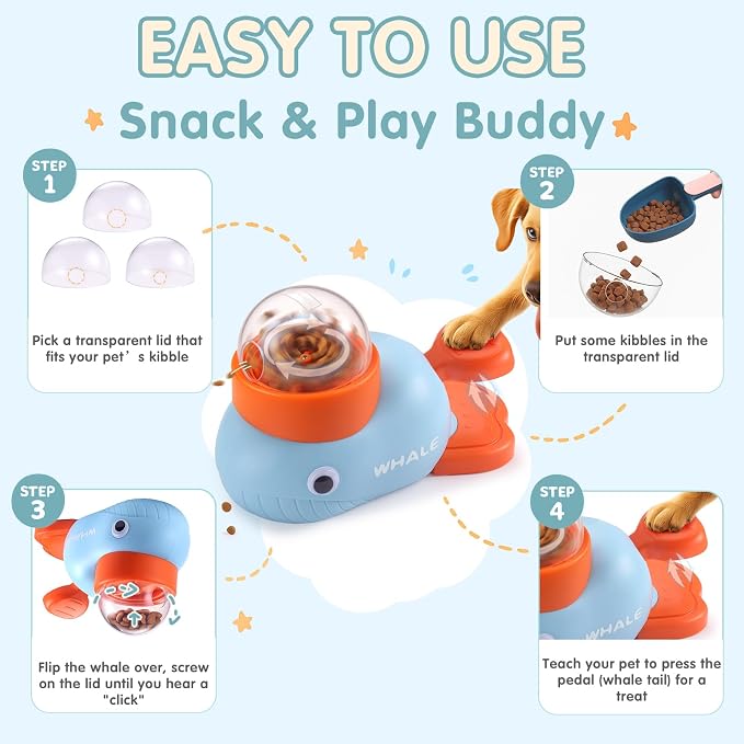 Interactive Dog Toys & Cat Toys for Indoor Cats, Dog Puzzle Toy Slow Feeder Bowl, Puppy Enrichment Toys, Interactive Cat Toys, Dog Feeder Puzzle Toy for Smart Dogs to Keep Them Busy - Image 4