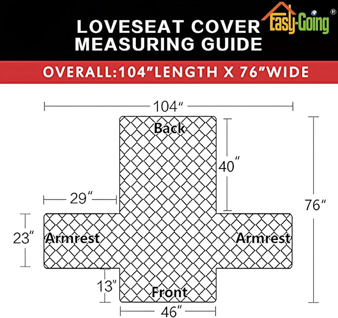 Easy-Going Reversible Loveseat Couch Cover for 2 Cushion Couch Sofa Cover for Dogs Water Resistant Furniture Protector with Foam Sticks Elastic Straps for Pet (Loveseat, Chocolate/Chocolate) | Loveseat Slipcover For Dogs, Water Resistant Furniture Mat,... - Image 6