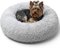 nononfish Soft Donut Dog Bed,Cozy Calming Pet Bed for Small Dogs | Soft plush donut bed designed for comfortable everyday pet rest. by nononfish