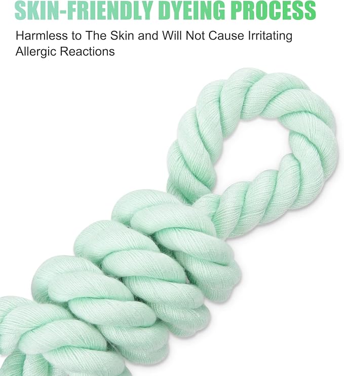 6 FT Handmade Rope Dog Leash for Small Medium and Large Dogs | Soft and Comfortable Grip, New Golden Heavy Duty Metal Clasp, Light Green - Image 5