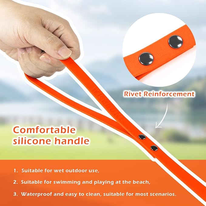 Wolfone Waterproof Dog Leash 33FT Long Line Training Lead for Dogs | Recall Leash for Dogs Heavy duty PVC coated leash with easy clean design tangle-free nylon core for outdoor training - Image 4