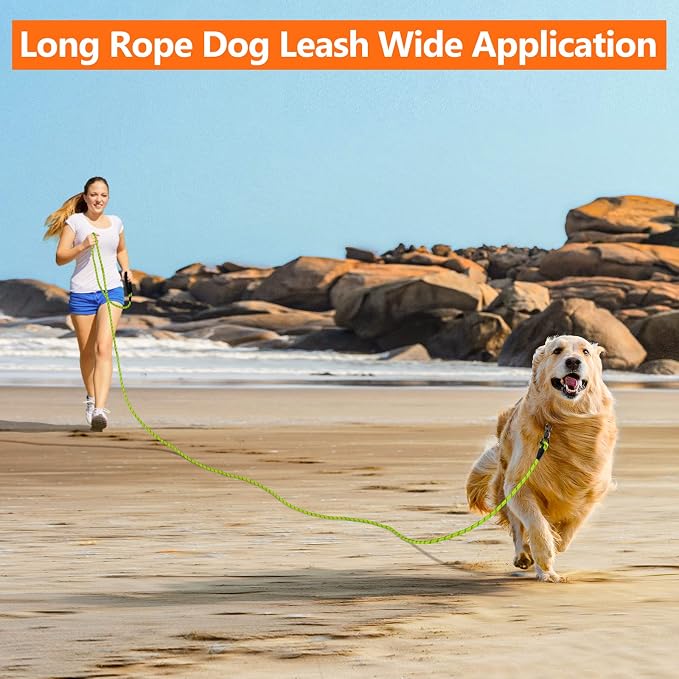 NTR 50FT Dog Long Leash with Swivel Lockable Hook and Comfortable Padded Handle, Dog Training Leash for Walking, Hunting, Camping, Backyard for Small Medium and Large Dogs Green - Image 7