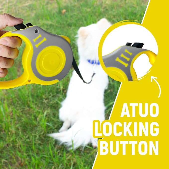 Retractable Dog Leash Automatic Telescopic Tractor Dog Tape | Pet Tape 10/16 FT Durable and Convenient, with Non-Slip Handle, Suitable for Small and Medium-Sized Dogs - Image 4