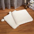 SHENGOCASE 2-Pack 18" x 18" Faux Rabbit Fur Cat Condo Replacement Cushion. Cat Dog Bed Cushion Pad for Window Perch Cat Tree Tower Carrier Cage Crate Kennel Furniture by SHENGOCASE